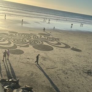 Beach Sand Art Print